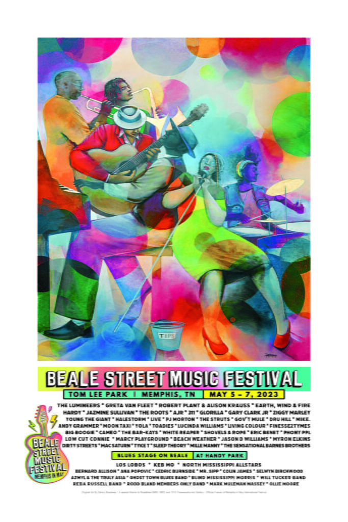 Beale Street Music Festival Commemorative Poster Beale Street Music Festival Commemorative Poster