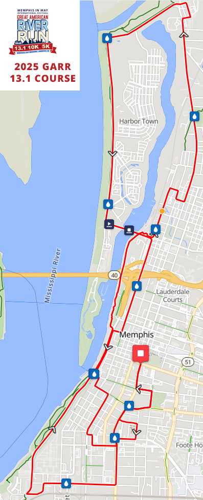 Half Marathon course map